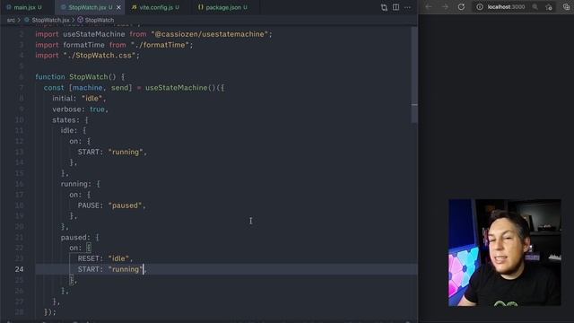 React useStateMachine hook смотреть онлайн