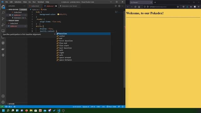 Introduction to Web Basics | Building a Simple Pokedex with HTML, CSS and JavaScript смотреть онлайн