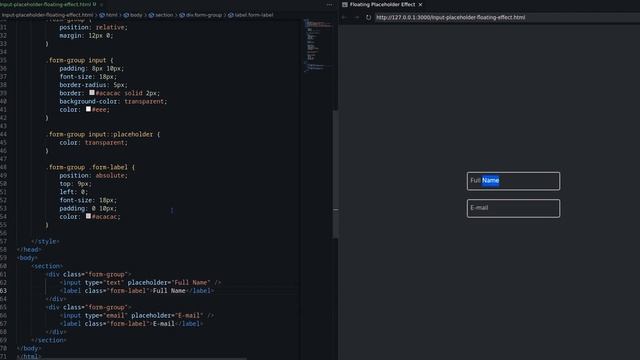 Create a Stunning Floating Placeholder Effect with HTML and CSS | Step-by-Step Tutorial | Geekboots смотреть онлайн