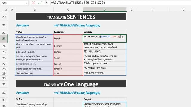 ChatGPT for Excel =AI.TRANSLATE Function Upgrades смотреть онлайн