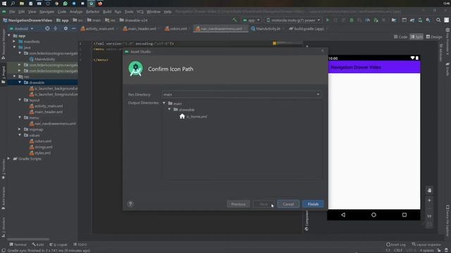 Material Navigation Drawer Tutorial (Android Studio 2020) смотреть онлайн