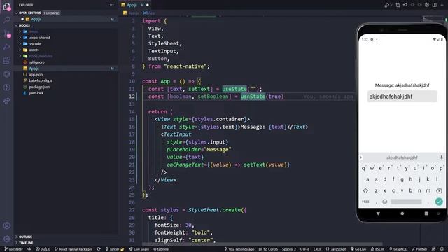 Aula 24 - React Hooks: useState - Curso React Native + Hooks смотреть онлайн