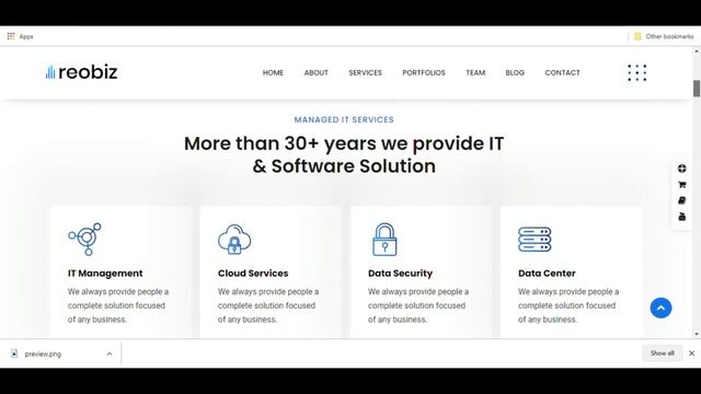 Reobiz - Consulting Business WordPress Theme -Preview- 2021 смотреть онлайн