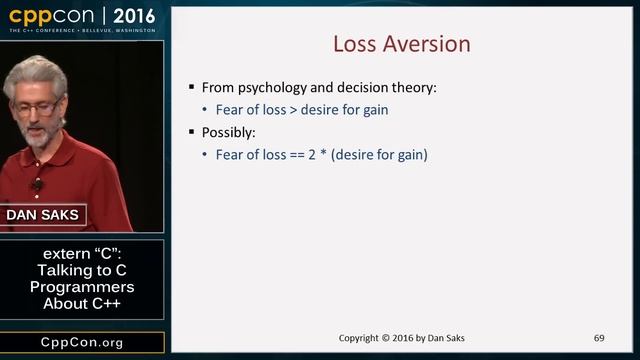 CppCon 2016: Dan Saks “extern c: Talking to C Programmers about C++” смотреть онлайн