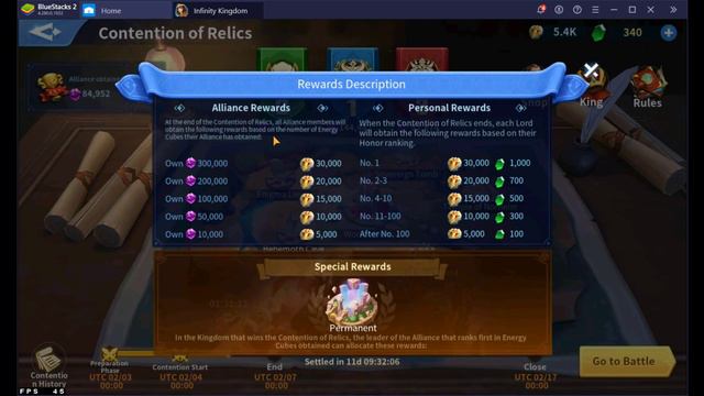 Infinity Kingdom | Contention Of Relics Explained & Tips