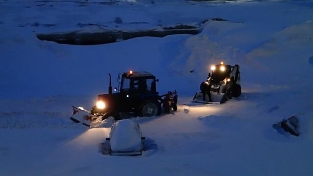 Норильск. Спасательная операция по вытаскиванию трактора Беларусь! 2023.04.02. смотреть онлайн