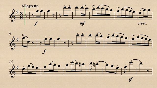 3. Allegretto - Sonata No.2 - Johann Baptist Vanhal - Demo and Backing Track. смотреть онлайн