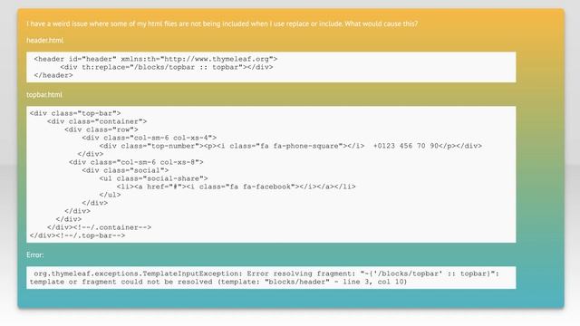 org.thymeleaf.exceptions.TemplateInputException: Error resolving fragment: template or fragment ... смотреть онлайн