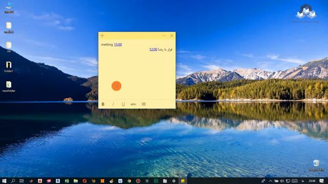 How to Work with Sticky Notes in Windows 10 | یادداشت و نوت گرفتن смотреть онлайн