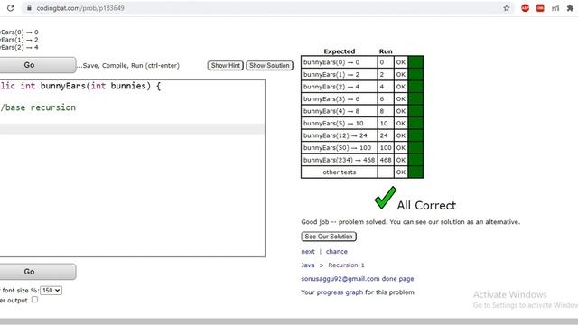 Recursion series | Problem BunnyEars | CodingBat | Java | Understand Recursion in easy way смотреть онлайн
