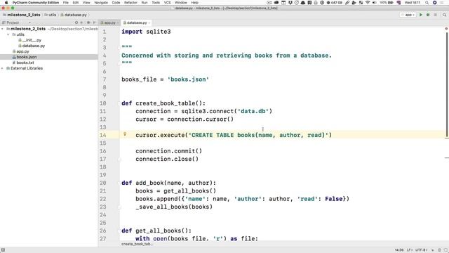 video7 8 Creating our books table using Python смотреть онлайн
