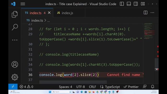 Converting to Title Case in TypeScript - Explained; Use of For Loop in TypeScript смотреть онлайн
