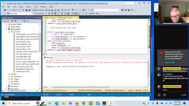 Cyclistic Bikeshare: SQL Server and ChatGPT, EDA/ETL (part 4) смотреть онлайн