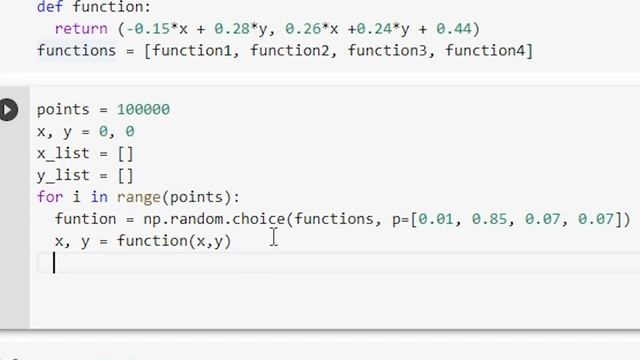 Great Python Project - Fractals in Python. The Barnsley Fern смотреть онлайн