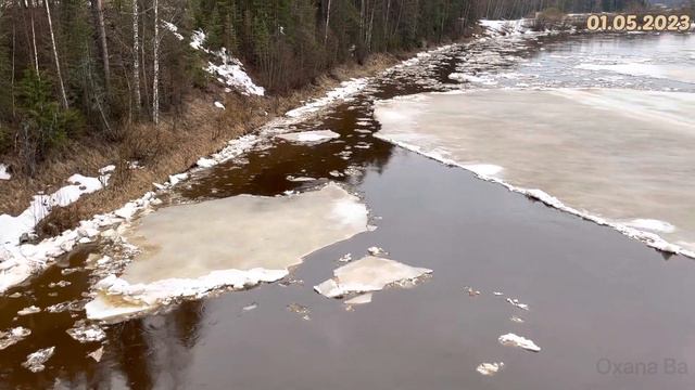 #Ухта …ледоход на реке Ижма…Республика Коми смотреть онлайн