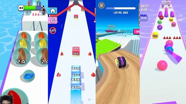Marble Run || Jelly Run 2048 || Going Ball || Ball Run 2048 - All Level || @LittleMoviesGamesFun смотреть онлайн