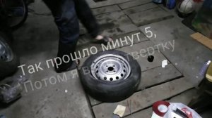 Как самому забортировать колесо, в первый раз.