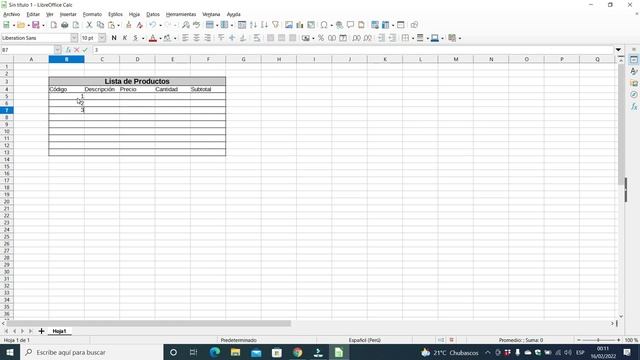 Tutorial de Office Gratuito Libre Office 2022 Calc Capitulo 2 -Presentación de entorno смотреть онлайн