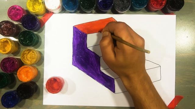 Рисунок радуги лестницы для детей/how to draw rainbow stairs easily /drawing rainbow stairs for kid смотреть онлайн