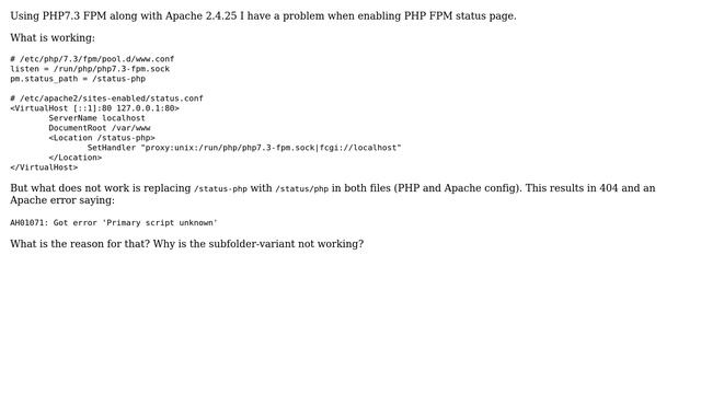 DevOps & SysAdmins: PHP status page not working in Apache смотреть онлайн