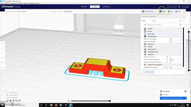 Tutoriel - fichier .STL vers .GCODE avec Cura смотреть онлайн