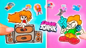 Фрайдей Найт Фанкин Наклейки своими руками! Как сделать FNF наклейки без клея