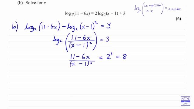 Log equations worked exam question смотреть онлайн