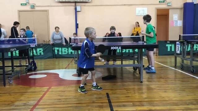 Детский турнир по настольному теннису смотреть онлайн