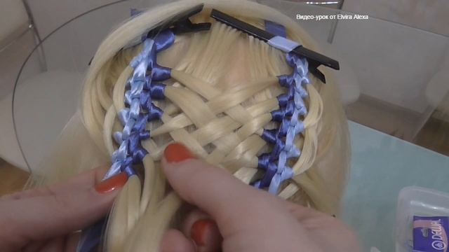 Коса Рыбка Ёлочка сдвоенная. Смешанная техника. Видео-урок смотреть онлайн