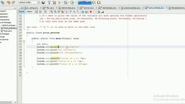 how to print in java ? printing methods in java смотреть онлайн
