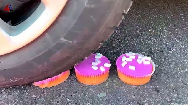 EXPERIMENT : CAR vs Pepsi Fanta SevenUp | Crushing crunchy & soft things by car | Crushing car смотреть онлайн