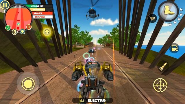 Rope Hero Vice Town( Fight Killing Machine BD 100 VS Police Robot) | Games Kon | Android GamePlay смотреть онлайн