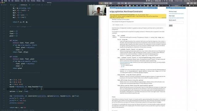 Providing Derivatives for Optimization (scipy.optimize, Python) смотреть онлайн