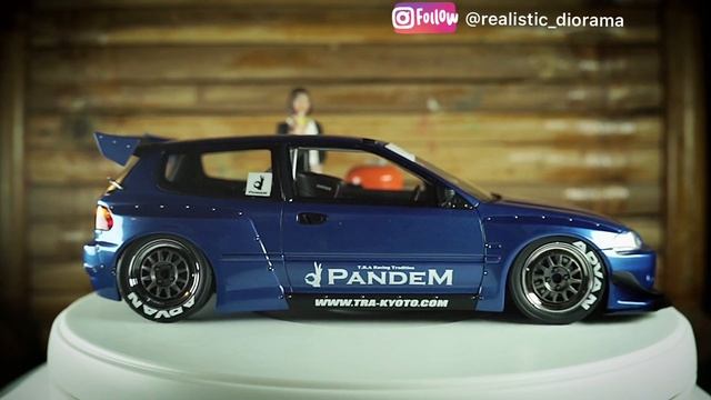 1/18 Ignition Model Pandem Honda Civic EG6 ( Blue Metallic ) смотреть онлайн
