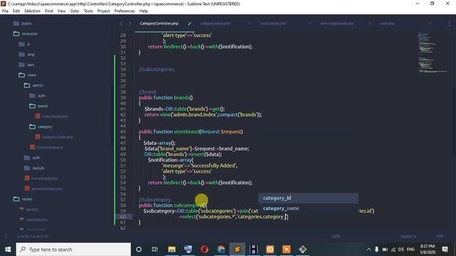 91. laravel reactjs e-commerce Admin Section | Brands & Subcategory смотреть онлайн