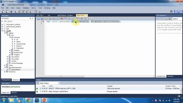 Mysql - Stored Procedure with Input and Output Parameters смотреть онлайн