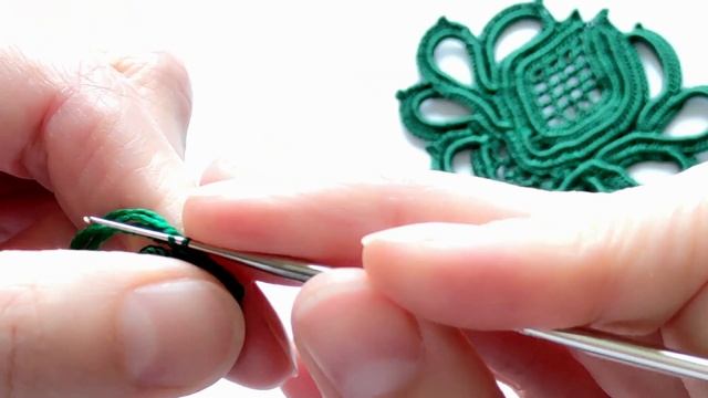 ВИДЕО 2. Ирландское кружево. Совместное вязание. Ввязывание бурдона. Лотос. смотреть онлайн