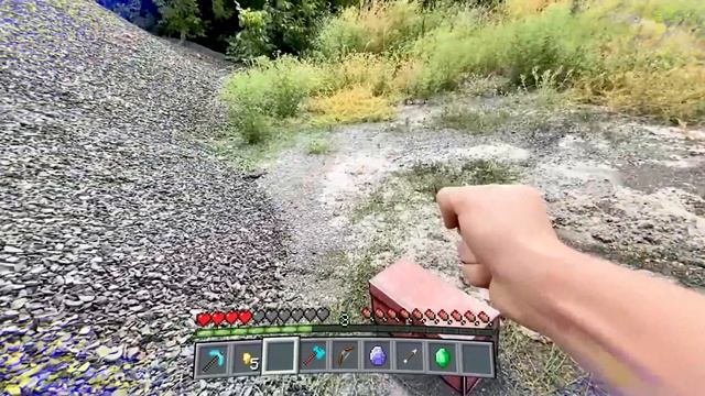 Minecraft In Real Life POV | LAVA Vs WATER Realistic Minecraft Mod En La Vida Real