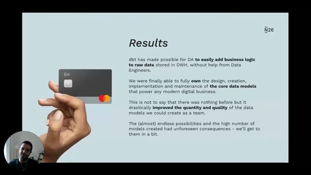 SCD: Analytics engineering with dbt: A fintech application w/ Carlo Scalisi (sr data analyst @ N26) смотреть онлайн