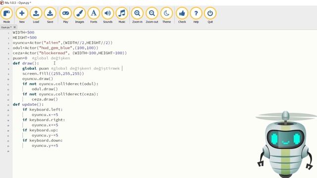 7. PyGame Zero | Oyuna Puan Ekleme смотреть онлайн