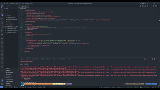 GeneratePackageOnBuild and TypeScript Bug смотреть онлайн
