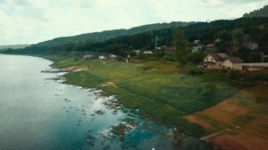 Горбатов р. Ока с высоты птичьего полёта /4K Video/