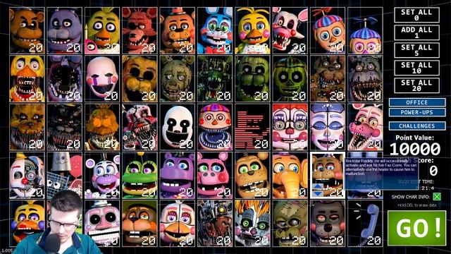 Ultimate Custom Night 50/20 All Jumpscares! Страх и Ужас! FNAF 7 ! ФНАФ 7 игра!Прохождение