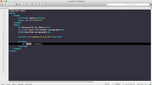 COURS COMPLET JQUERY [3/19] - Syntaxe de base du jQuery смотреть онлайн