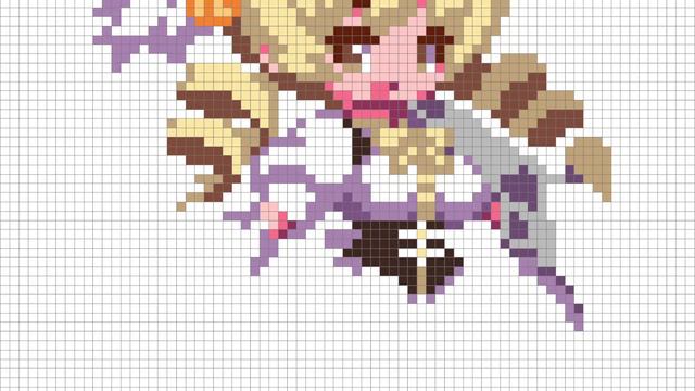 Как Нарисовать Мами Томоэ По Клеточкам | Mami Tomoe | #pixelart смотреть онлайн