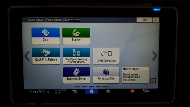Ricoh SOP User login using ID card via card reader on IM C(card authentication using card reader ) смотреть онлайн