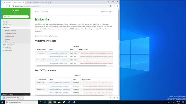 Install Miniconda and Python 3.7 on Windows 10 смотреть онлайн