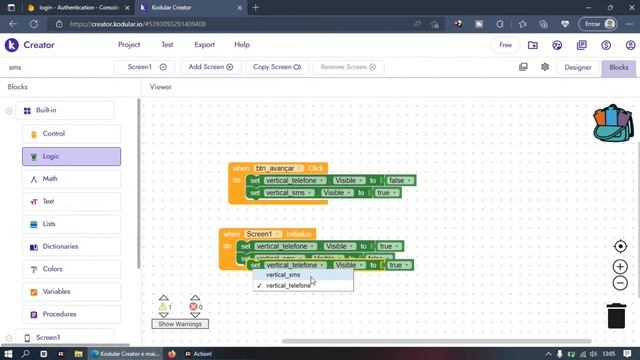 Login com Firebase via SMS no Kodular смотреть онлайн