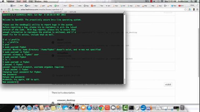 Vagrant OpenBSD 5.7 - Sync project using rsync смотреть онлайн