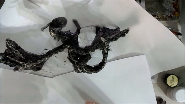 Как сделать дракона своими руками|Tutorial Step By Step MixedMedia Amethyst Dragon By Ragozina Olya